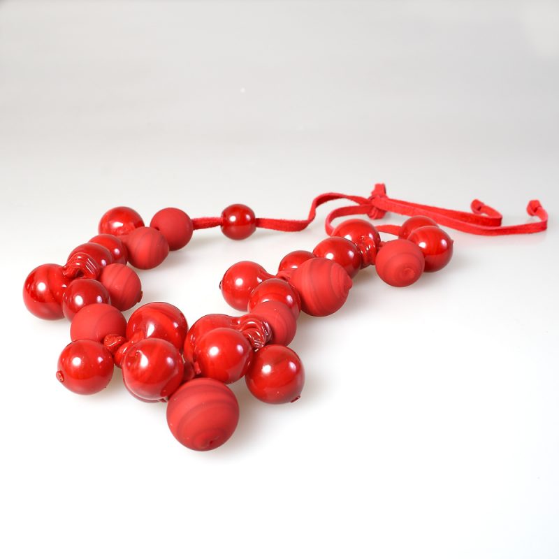 necklace venice murano glass amina red
