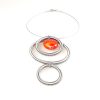 necklace venice murano glass indira orange