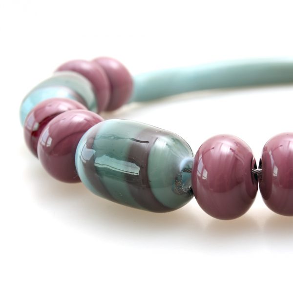 necklace venice murano glass didia amethist