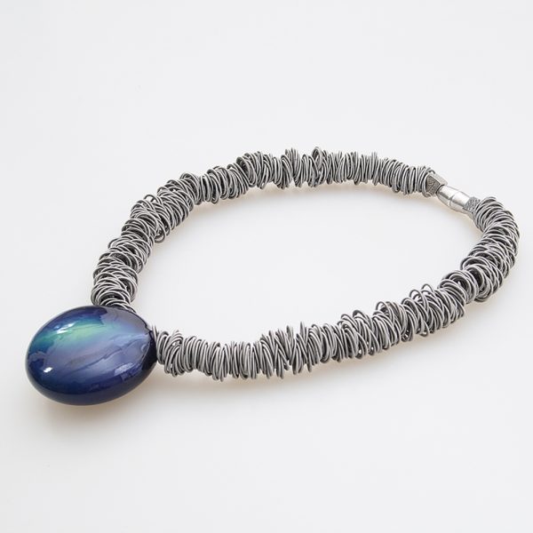 necklace venice murano glass maratea blue