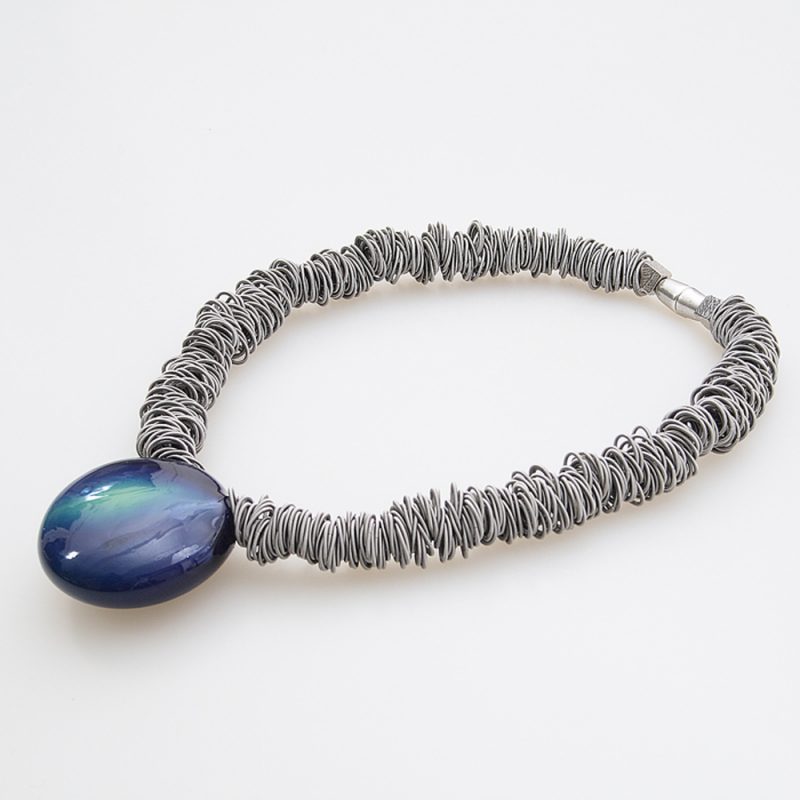 necklace venice murano glass maratea blue